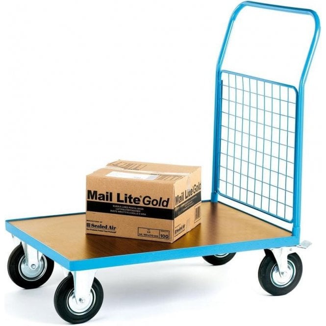 Platform Truck with Single Mesh End W1000 x D700 x H1050mm 500kg UDL