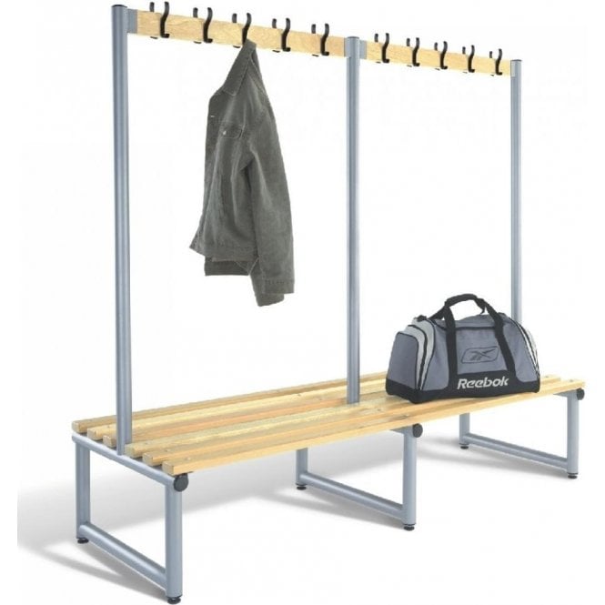 Single Sided Hook Bench L1000 x D350 x H475mm c/w 5 Hooks - Type D