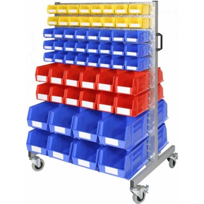Picking Bins on Louvre Trolley KIT B H1400 x W930mm with 32 Bin10, 48 Bin20, 24 Bin30 & 16 Bin40