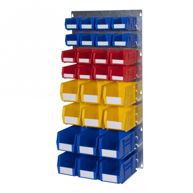 Picking Bin Wall Kit F H1000 x W500mm with 8 Bin10, 8 Bin20, 6 Bin25 and 6 Bin30