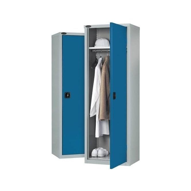 Slim Industrial Wardrobe Cupboard H1780 x W610 x D460mm supplied with 1 Adjustable Shelf with Hanging Rail 85kg UDL