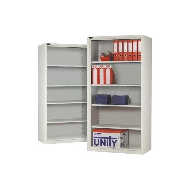 Open Commercial Cupboard H1780 x W915 x D460mm supplied with 4 Adjustable Shelves 65kg UDL