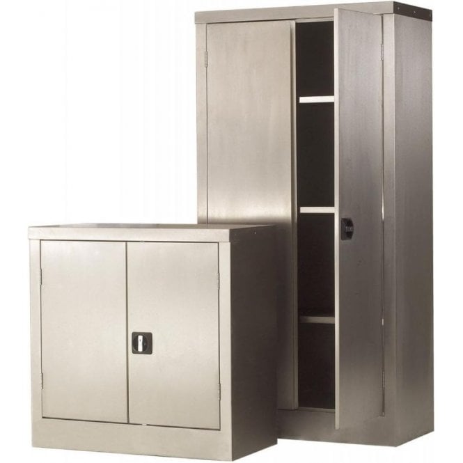 Stainless Steel Cupboard H1800 x W1200 x D460mm supplied with 3 Adjustable Shelves 85kg UDL