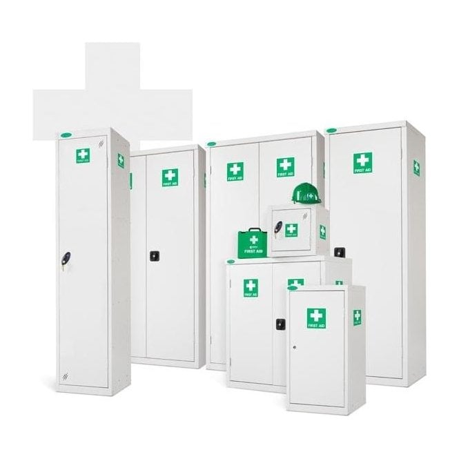 First Aid Cabinet H1780 x W915 x D460mm supplied with 3 Adjustable Shelves 85kg UDL