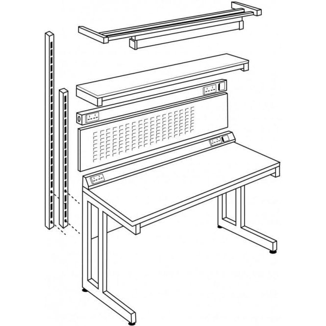 A 760mm Rear Support Posts