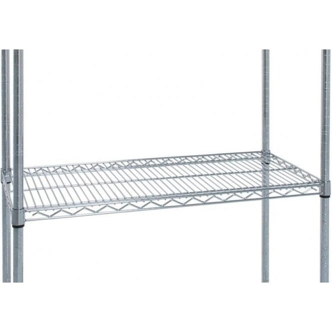 Extra Shelf for Chrome Wire Shelving W610 x D305mm 300kg UDL