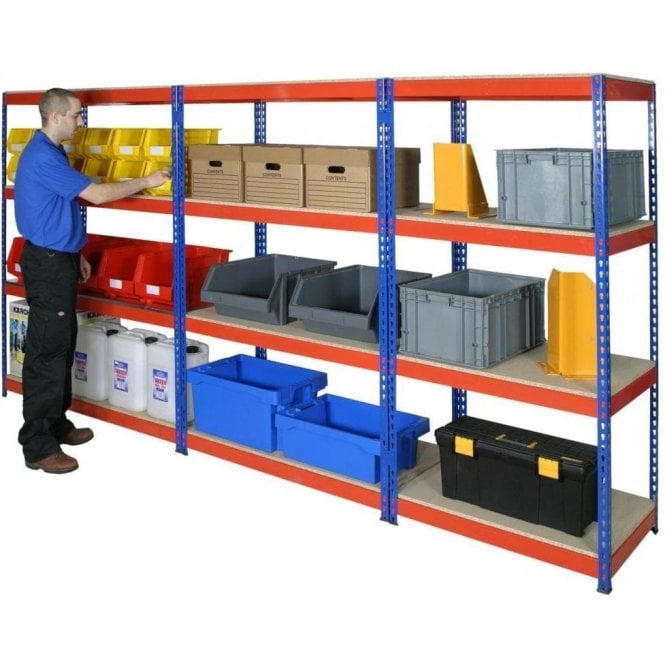 Rivet Racking H1830 x W915 x D305mm 4 Shelf Level 600kg UDL