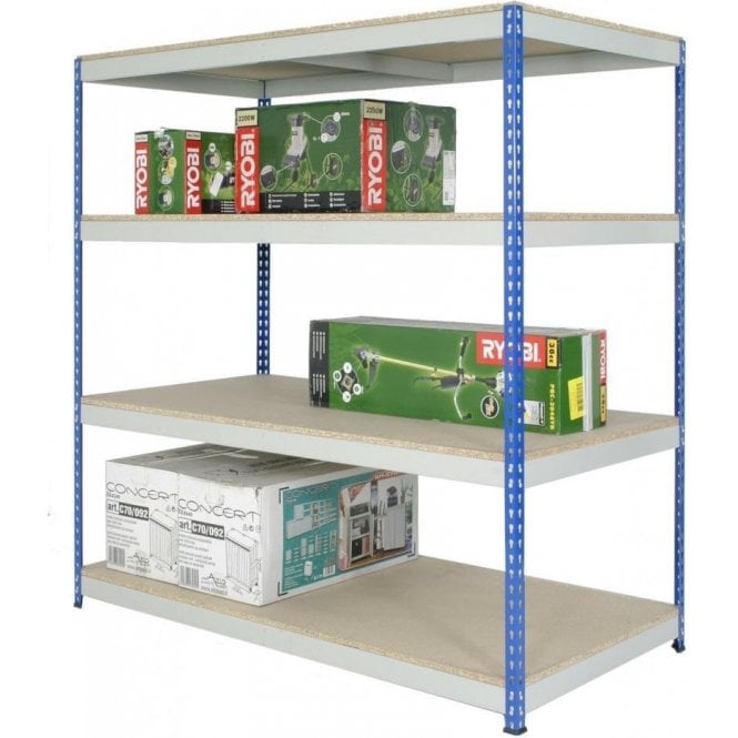 Rivet Racking H3050 x W1830 x D305mm 4 Shelf Level 500kg UDL