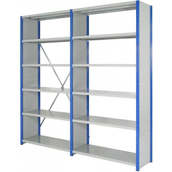 Expo 4 Side Clad Shelving H2200 x W700 x D300mm 6 Shelf Level 140kg UDL - Starter Bay