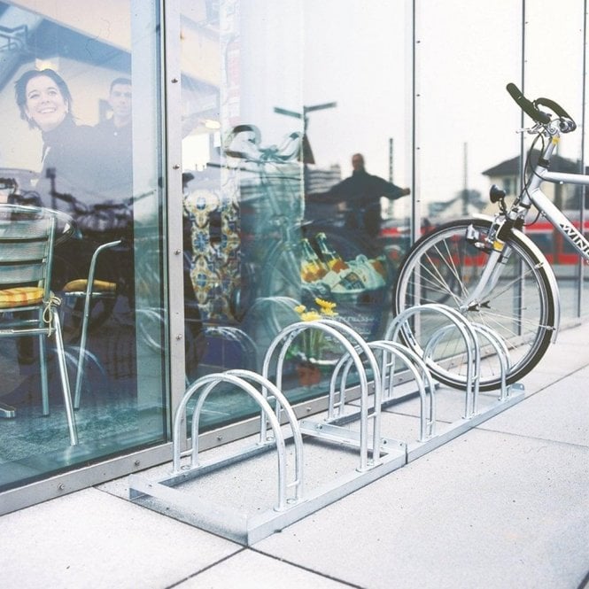 Hi-Hoop Cycle Rack H415xW700xD390mm - Holds 2 bikes