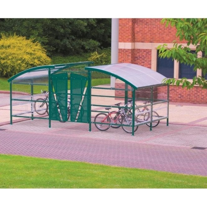 Cycle Compound with Lockable Gate H2325xW5500xD3000mm - Holds 16 bikes