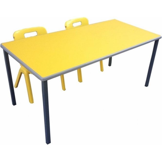 Premium Classroom Table W1200xD600xH550mm - Yellow