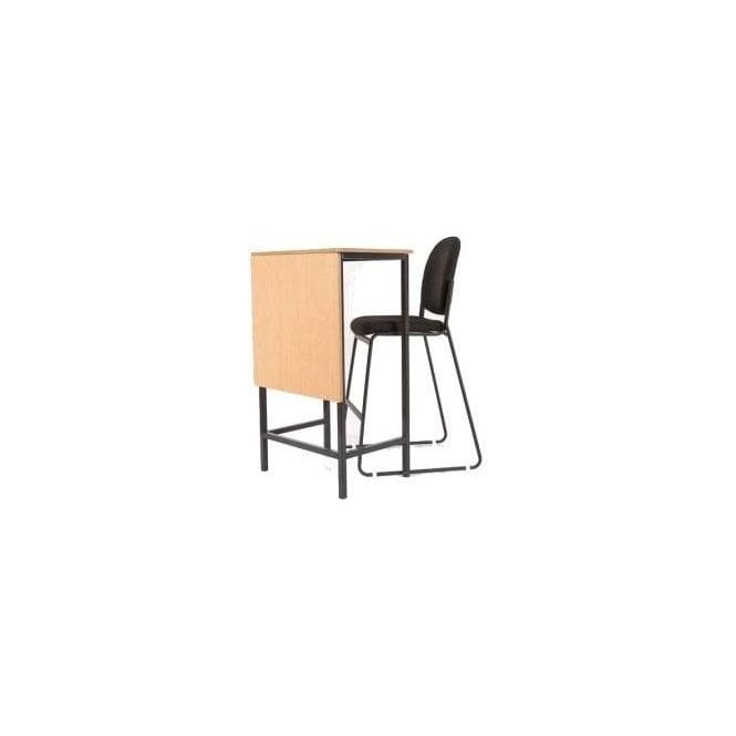 Teachers High Table with Modesty Panel W600xD450xH1020mm - Beech finish