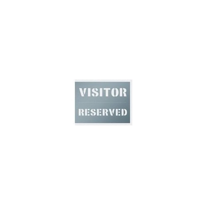 Visitor/Reserved Stencil 190x300mm