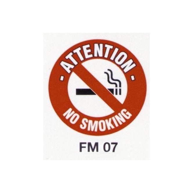 Floor Marker 430mm dia. No Smoking
