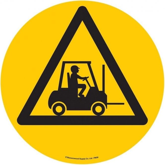 Floor Marker 430mm dia. Forklift Truck Area symbol