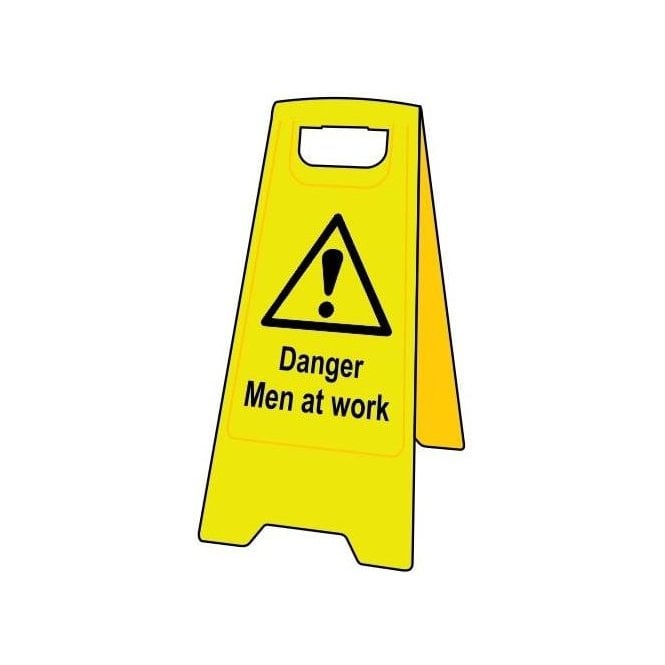 Heavy Duty A-Board - Danger Men at work