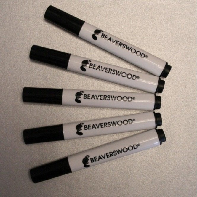 Wet Wipe Marker Pens Black PACK 10