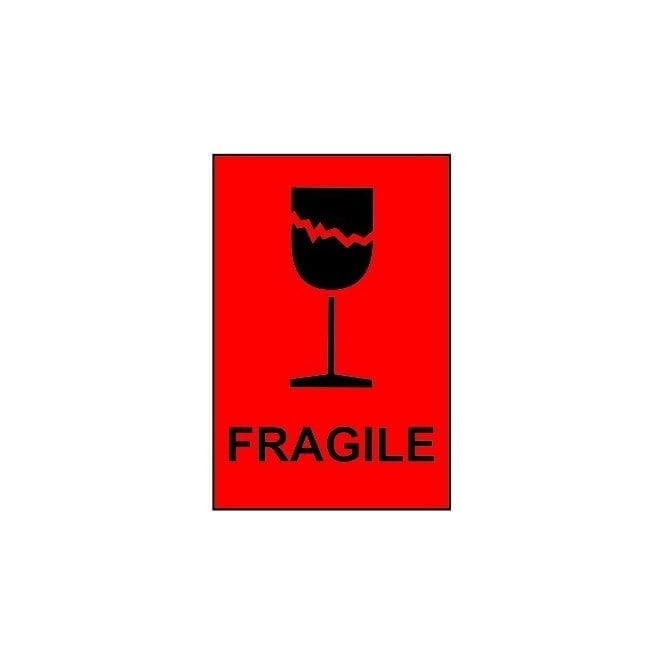 Fragile - Paper Packaging Labels (100 x 150mm Roll of 1000)