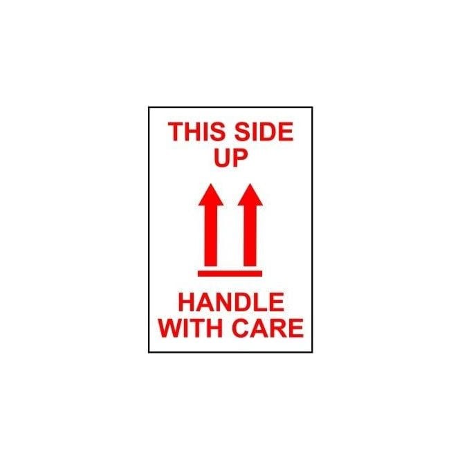 This Side Up - Paper Packaging Labels (100 x 150mm Roll of 1000)