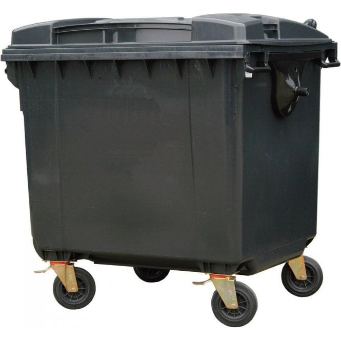 660 Litre Polyethylene Waste Bin H1190 x W1220 x D770mm - BLUE
