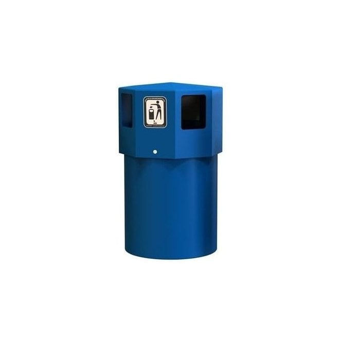70 Litre Octaplus Midi Litter Bin Height950 x Diameter445mm - BLUE
