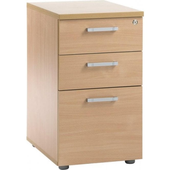3 Drawer Desk High Pedestal W415 x D600 x H725mm