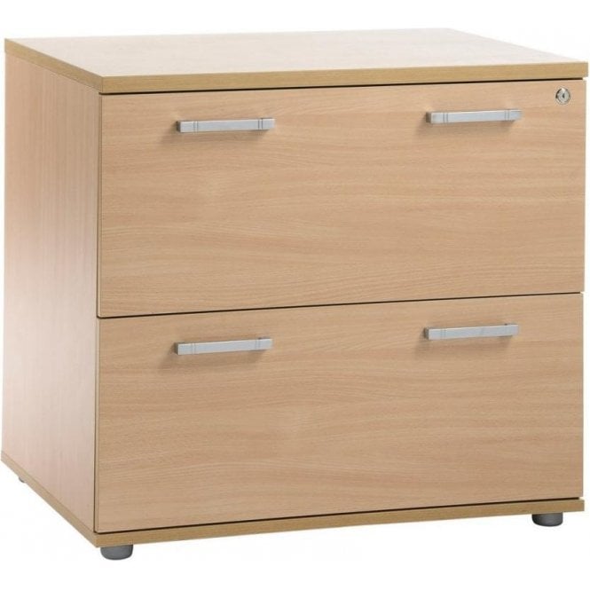 2 Drawer Timber Side Filer Filing Cabinet W800 x D600 x H740mm