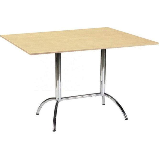 Lunar Bistro Table with Ash Veneer top L800 x D800 x H700mm