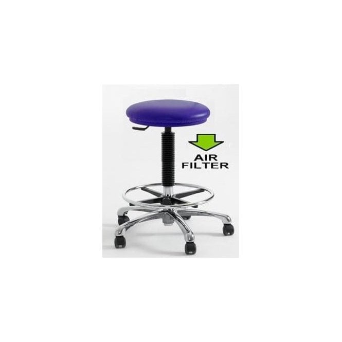 Clean Room High Stool with Feet Height adjustment 550-740mm