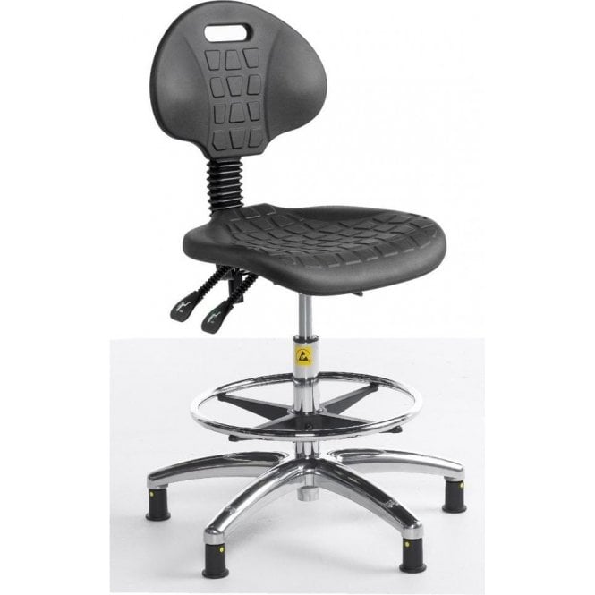 Static Dissipative High Polyurethane Chair with feet Height adjustment 510-695mm