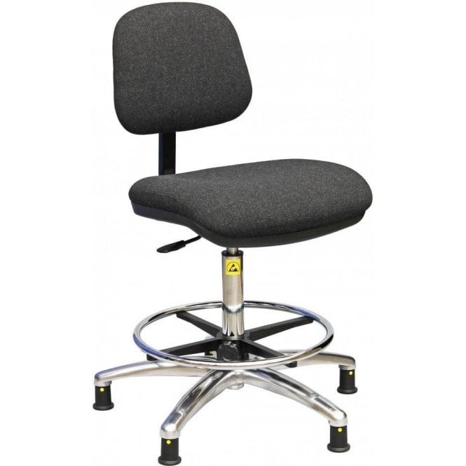 Static Dissipative High Intermediate Chair with feet Height adjustment 500-690mm