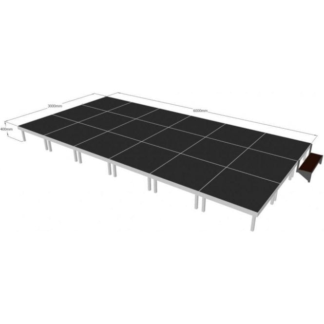 Alu Rapid Stage Package 6m x 3m x 400mm high (1m x 1m sections)