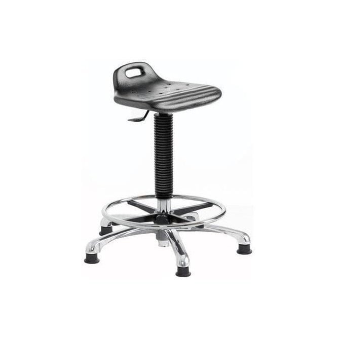 Posture Stool Chrome with Foot Rest & Feet Height Adjustment 
580-800mm