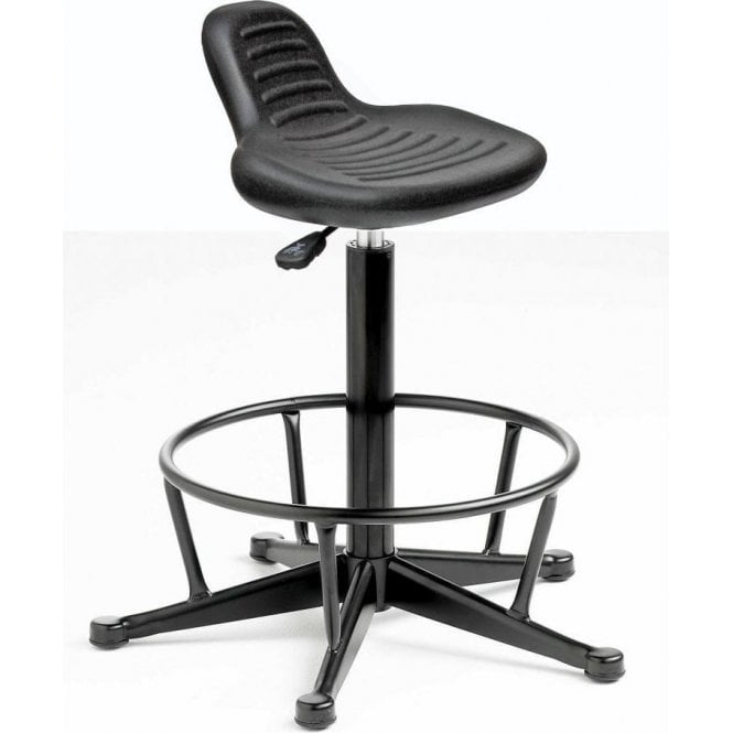 Posture Stool with Mini Back Rest, Foot Rest & Feet