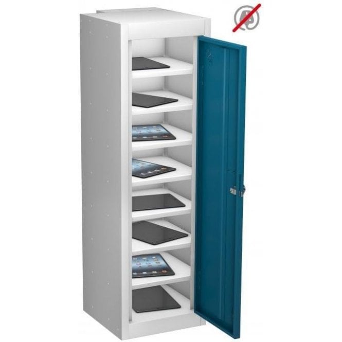 Single Door 8 Compartment Tablet Storage Only Locker H1000 x W305 x D305mm