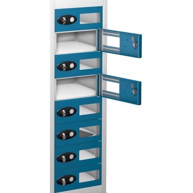 8 Door Tablet Storage Only Locker with Vision Doors H1000 x W305 x D305mm