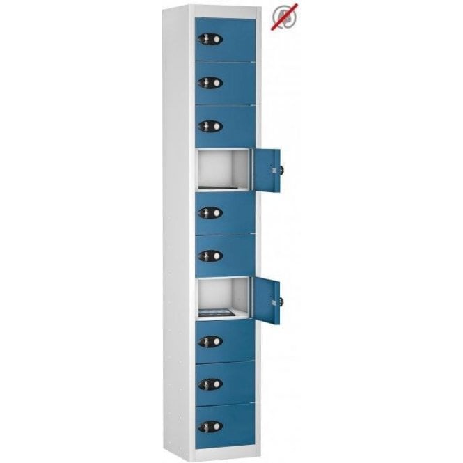 10 Door Tablet Storage Only Locker H1780 x W305 x D305mm