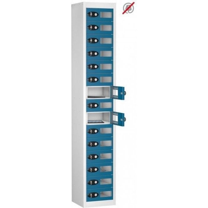 15 Door Tablet Storage Only Locker with Vision Doors H1780 x W305 x D305mm