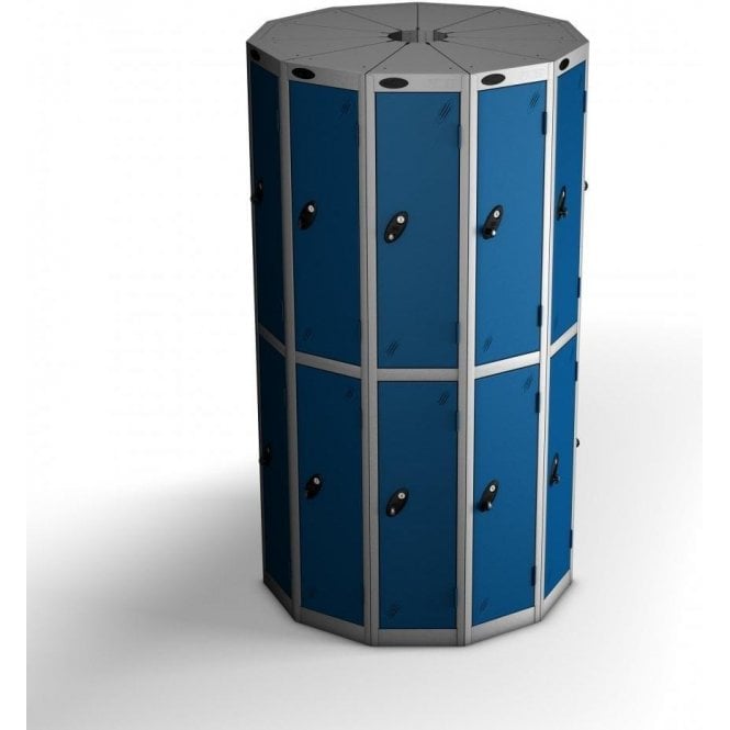 Two Tier Small Seed Pod Locker Height 1780 x Diameter 930mm providing 22 individual compartments