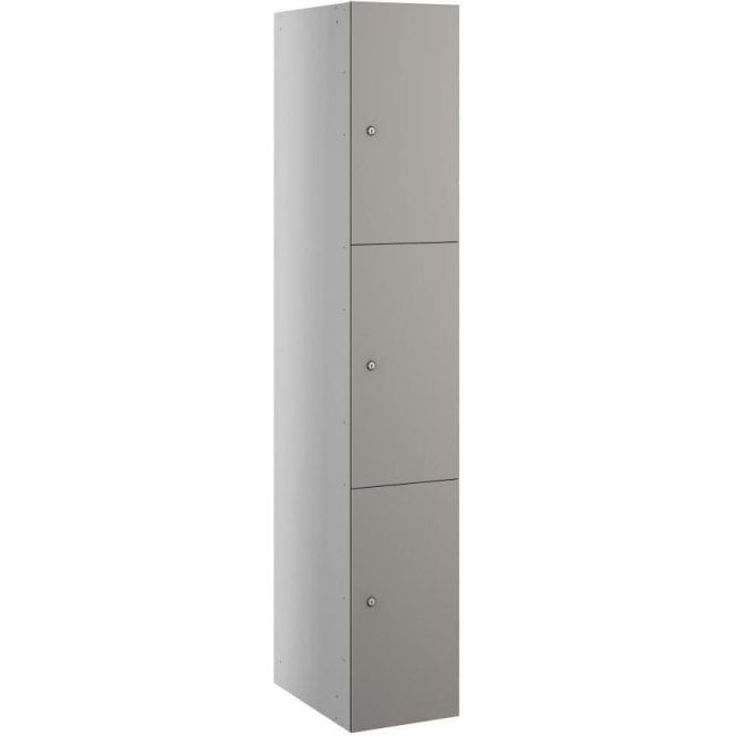 Three Compartment Satin Laminate Door Locker H1780 x W305 x D323mm