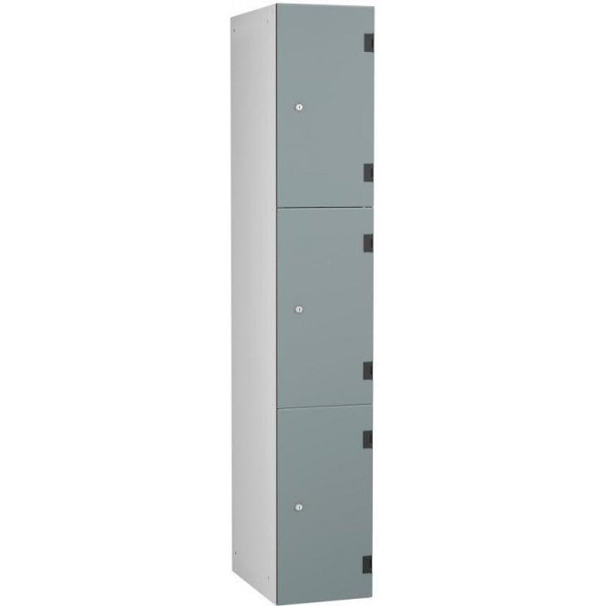 Three Compartment Solid Grade Laminate Door Locker H1780 x W305 x D390mm