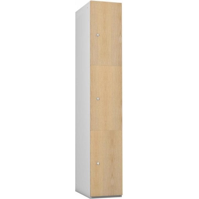 Three Compartment Timber Door Locker H1780 x W305 x D323mm