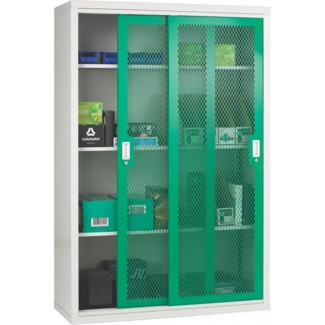 Sliding Mesh Door Cabinet - 3 Shelves H1830 x W1220 x D460mm