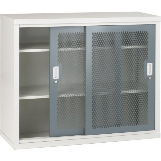 Sliding Mesh Door Cabinet - 2 Shelves H1020 x W1220 x D460mm