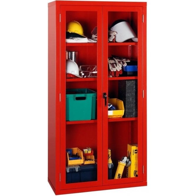 Visible Storage Cabinet - 3 Steel Shelves H1830 x W915 x D460mm