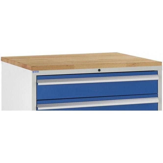 Beech Worktop fitted to Tool Cabinet