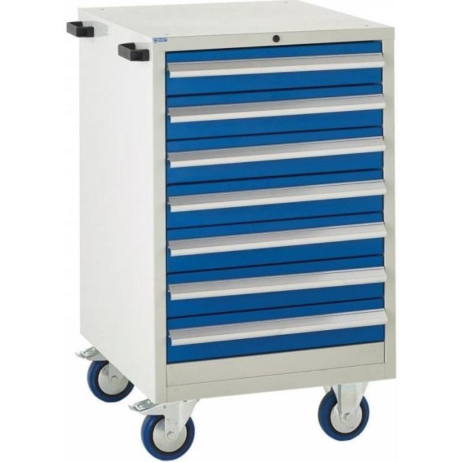 7 Drawer Mobile Cabinet - H980 x W600 x D650mm - 7x100mm