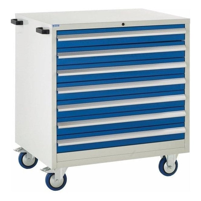7 Drawer Mobile Cabinet - H980 x W900 x D650mm - 7x100mm
