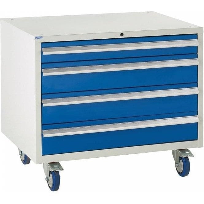 4 Drawer Under Bench Cabinet - H780 x W900 x D650mm - 1x100mm, 3x150mm